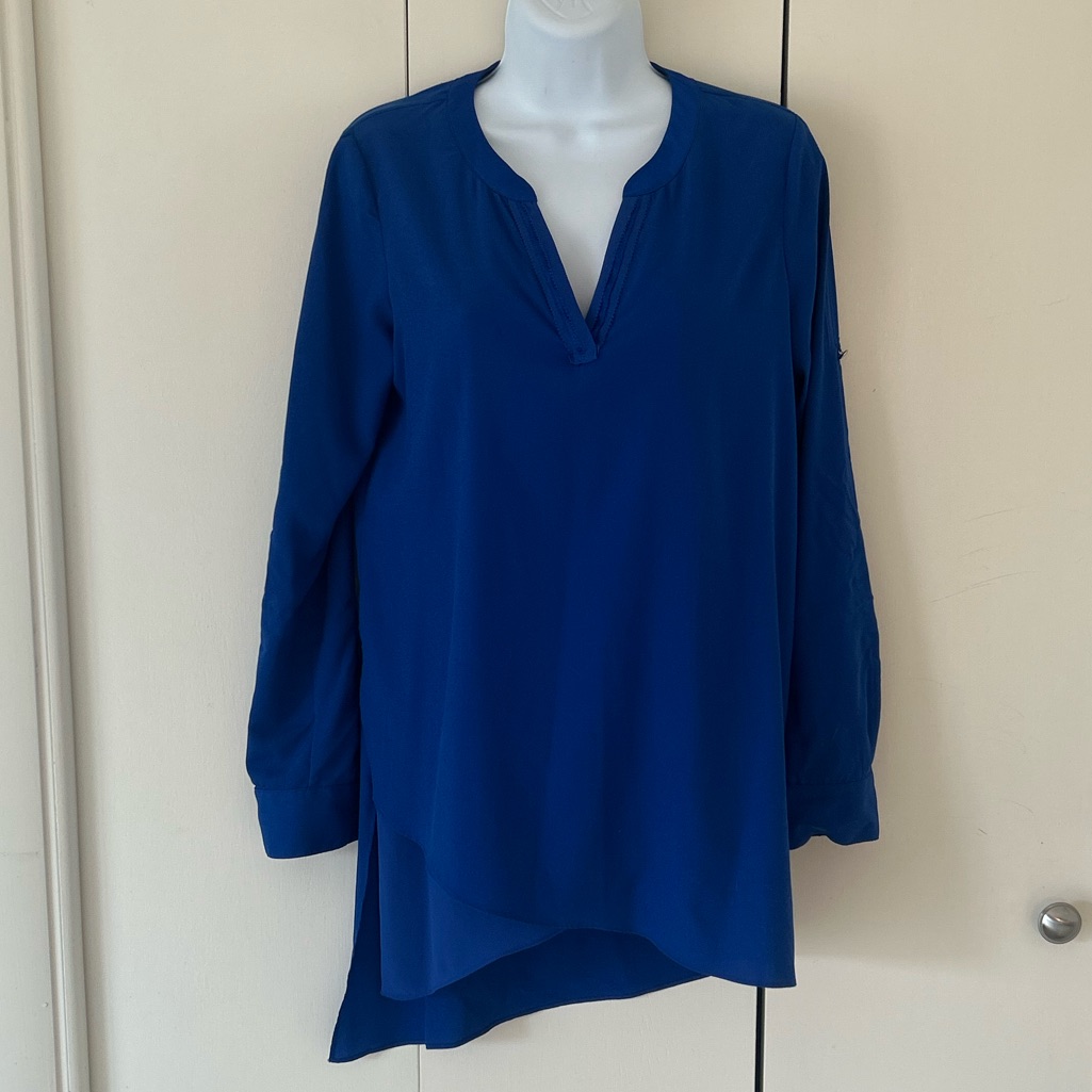 White House Black Market Asymmetric Tunic 0